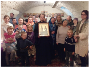 Mit dem Diakon Sergij Cherkasov in der Schlatterhaus-Kapelle